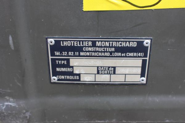 Transportkiste Kiste Bundeswehr Transportbox GFK Lhotelier Mont 60x55x32 Gebr N2